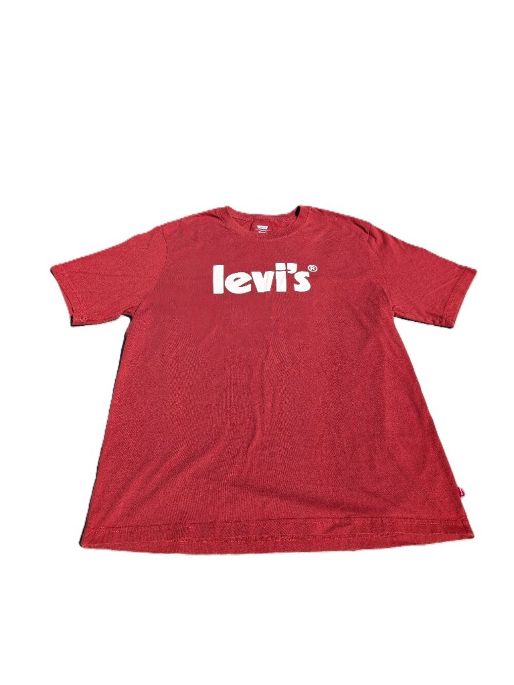 Levi's Men's Red and Burgundy T-shirt